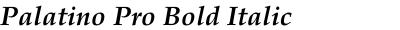 Palatino Pro Bold Italic